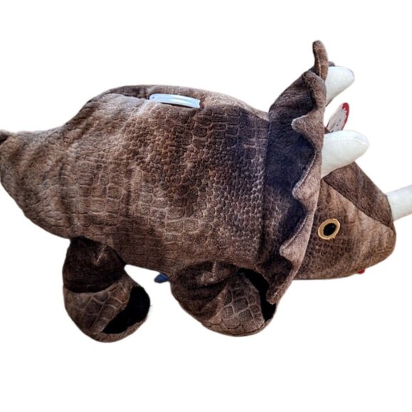 Large 17" Triceratops Plush Bank NWT - Picture 5 of 7